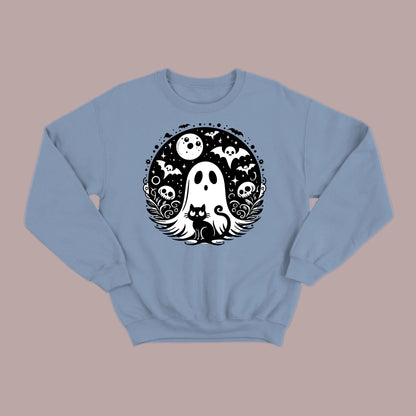 Black Cat Spooky Night Sweatshirt