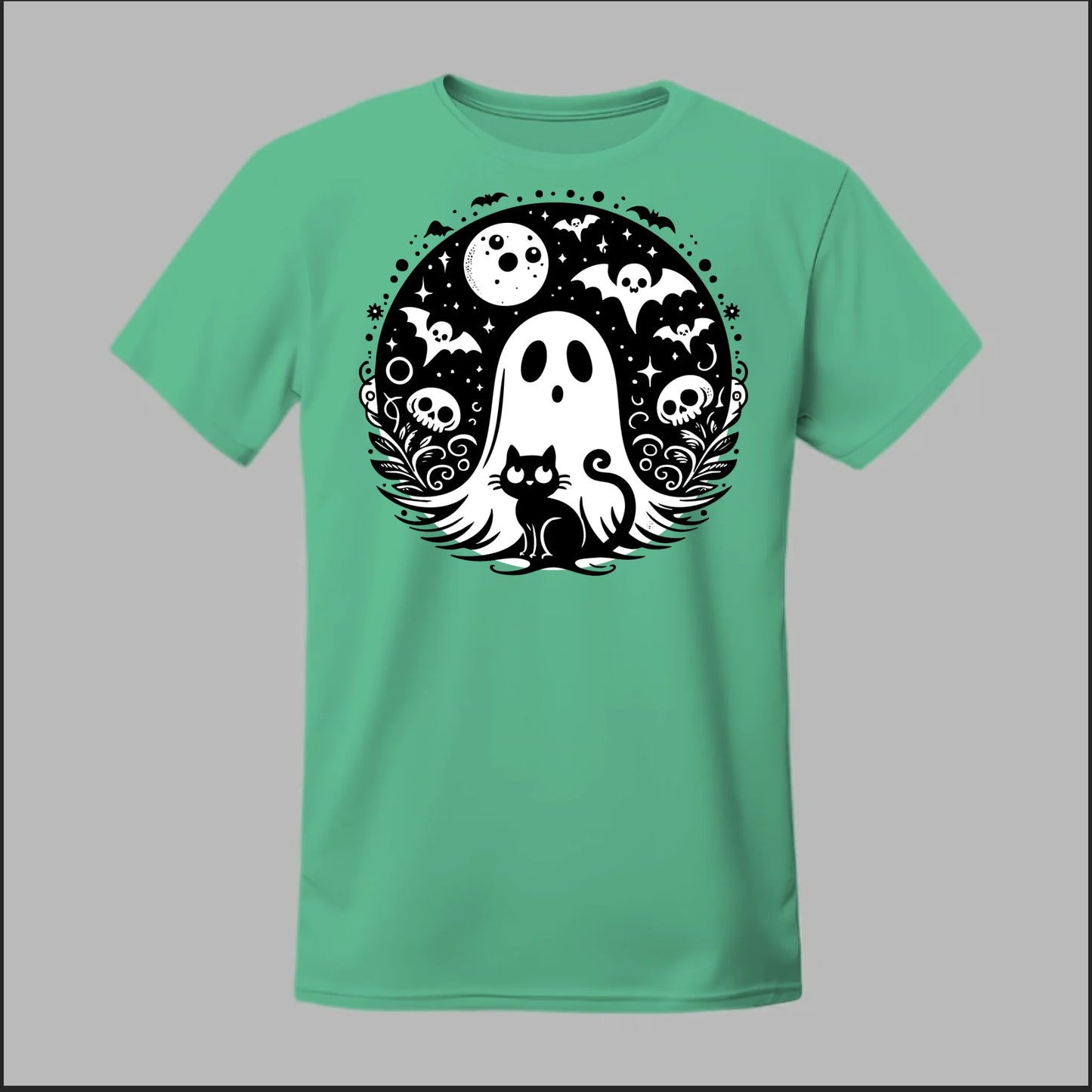 Black Cat Spooky Night Tee