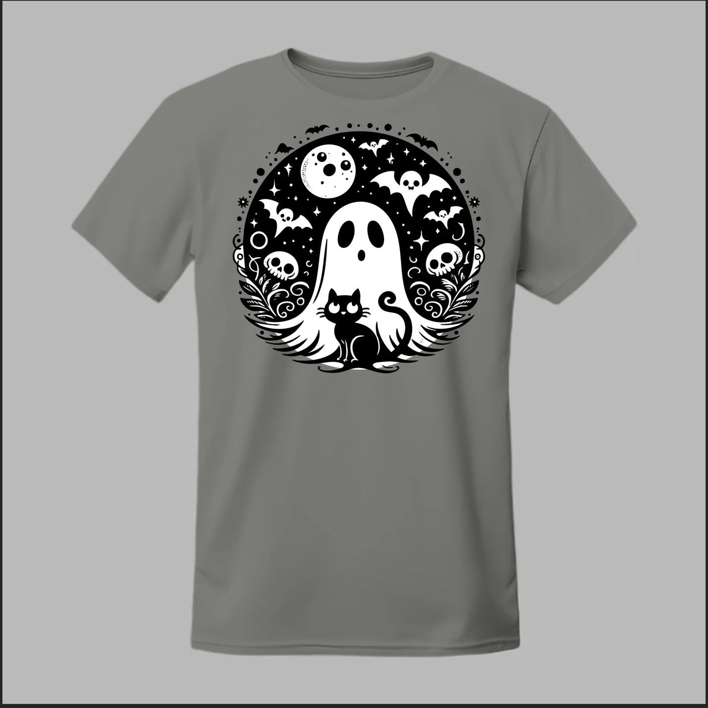Black Cat Spooky Night Tee