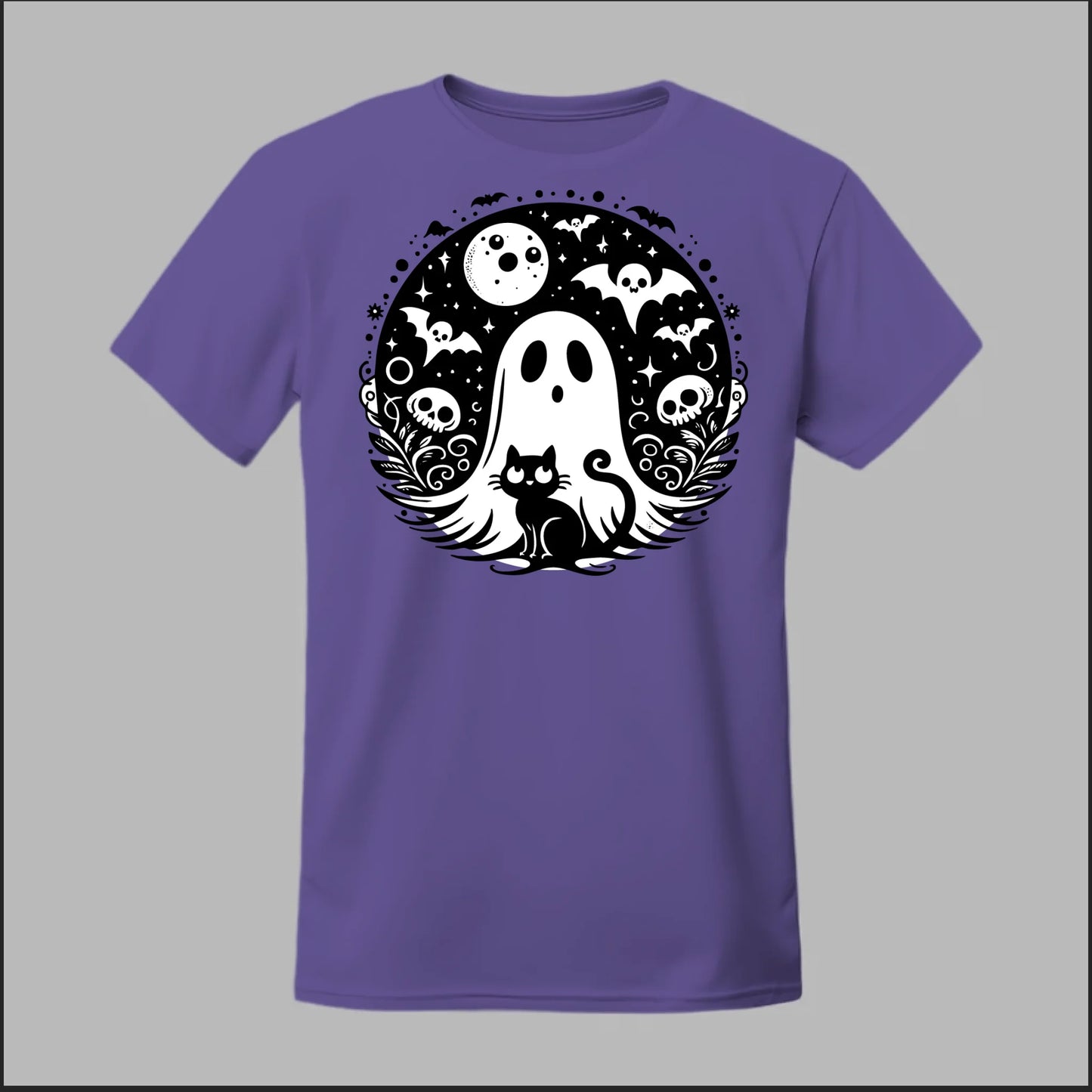 Black Cat Spooky Night Tee