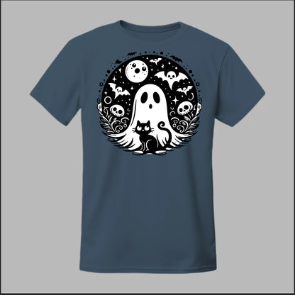 Black Cat Spooky Night Tee