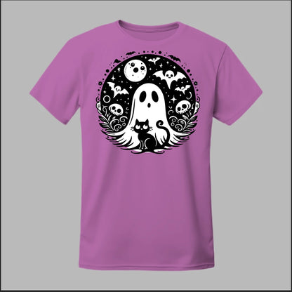 Black Cat Spooky Night Tee