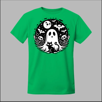 Black Cat Spooky Night Tee