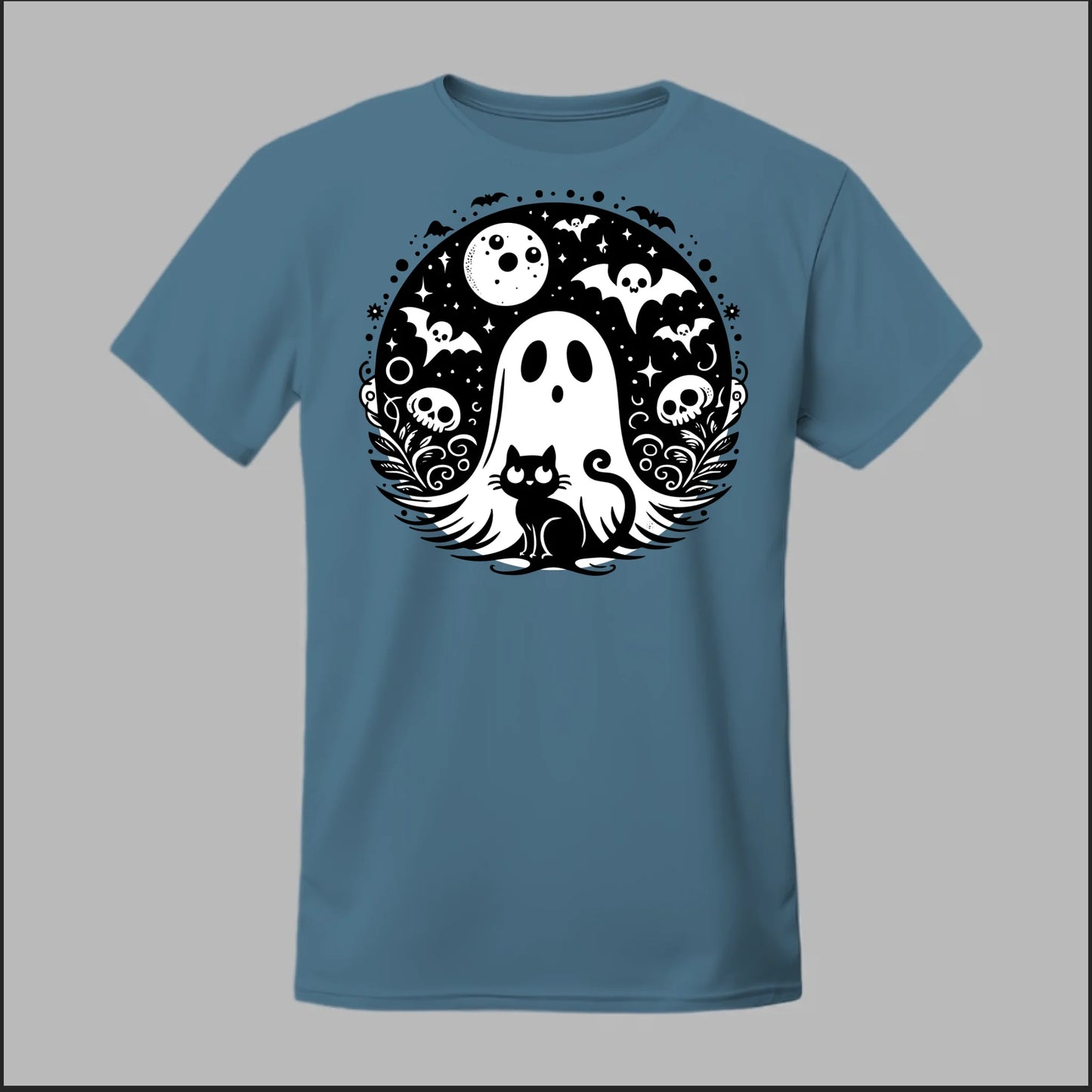 Black Cat Spooky Night Tee