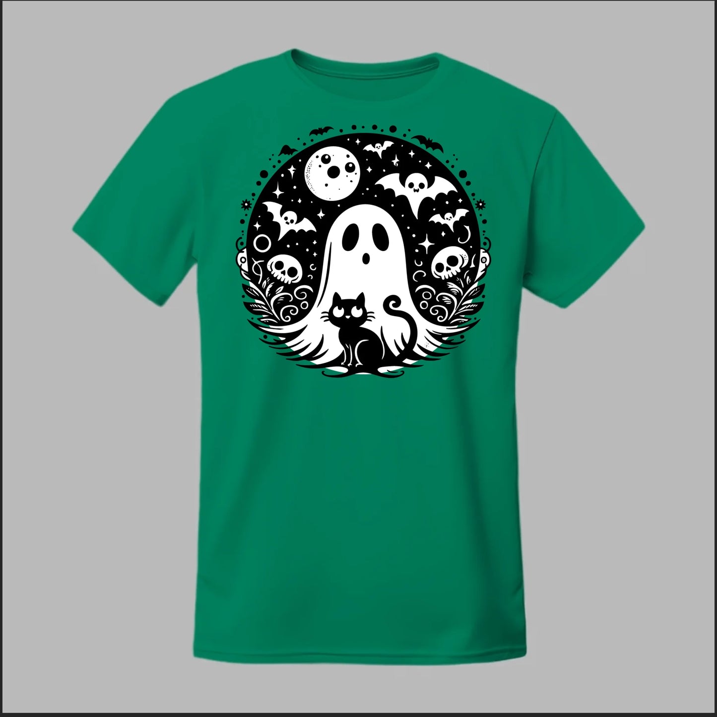 Black Cat Spooky Night Tee