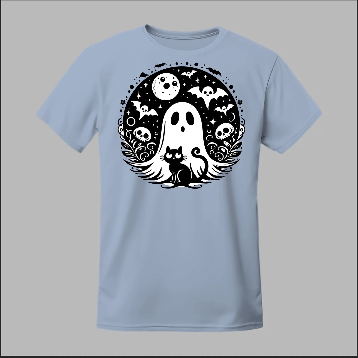Black Cat Spooky Night Tee