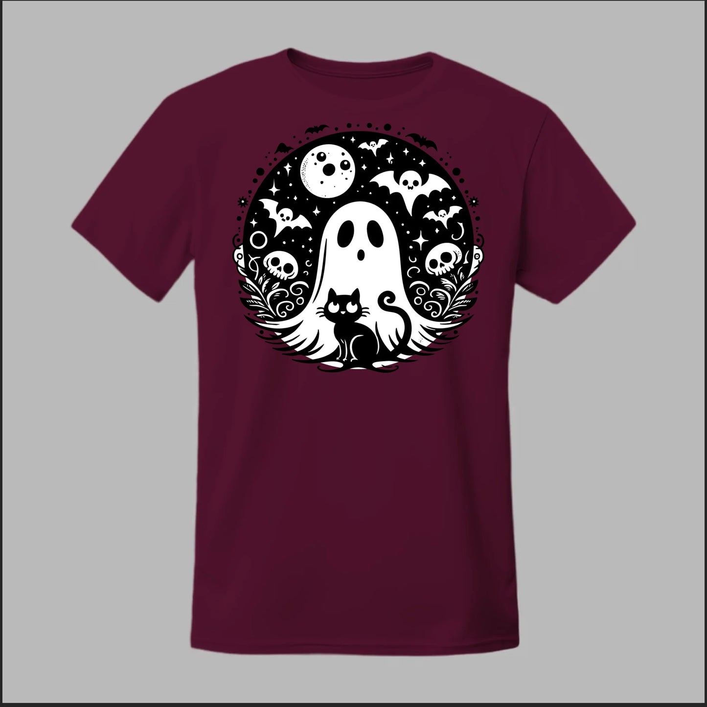Black Cat Spooky Night Tee