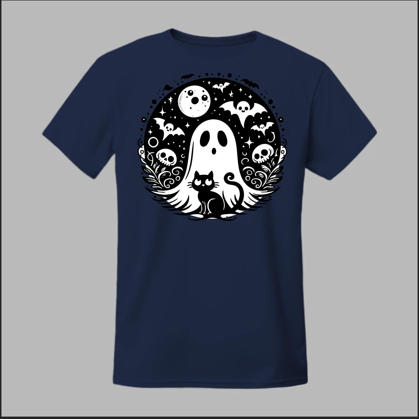 Black Cat Spooky Night Tee