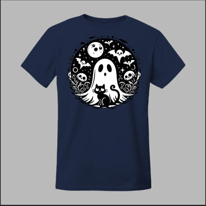 Black Cat Spooky Night Tee