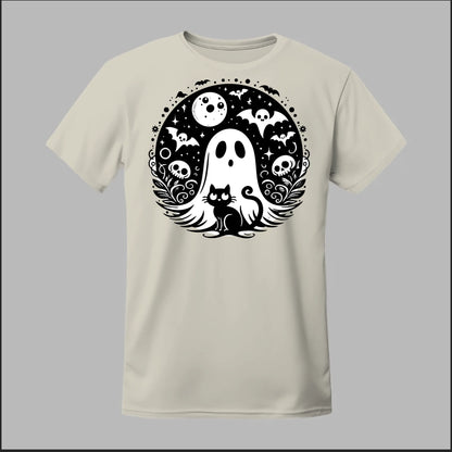 Black Cat Spooky Night Tee