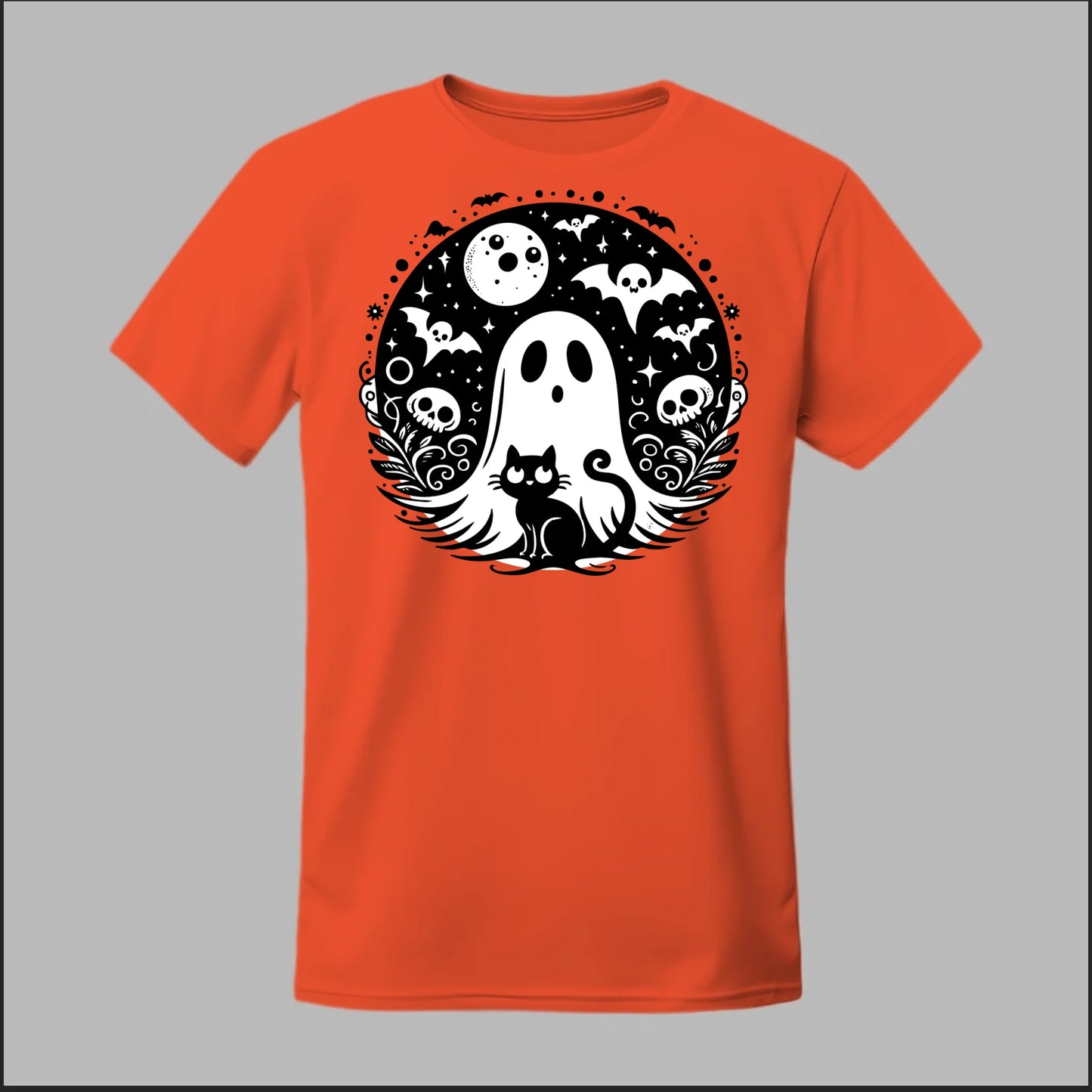 Black Cat Spooky Night Tee