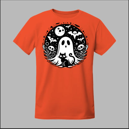 Black Cat Spooky Night Tee