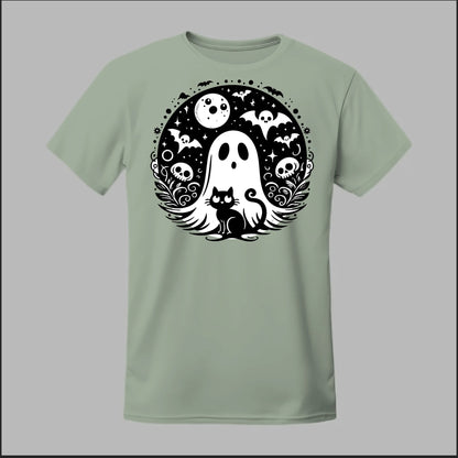 Black Cat Spooky Night Tee