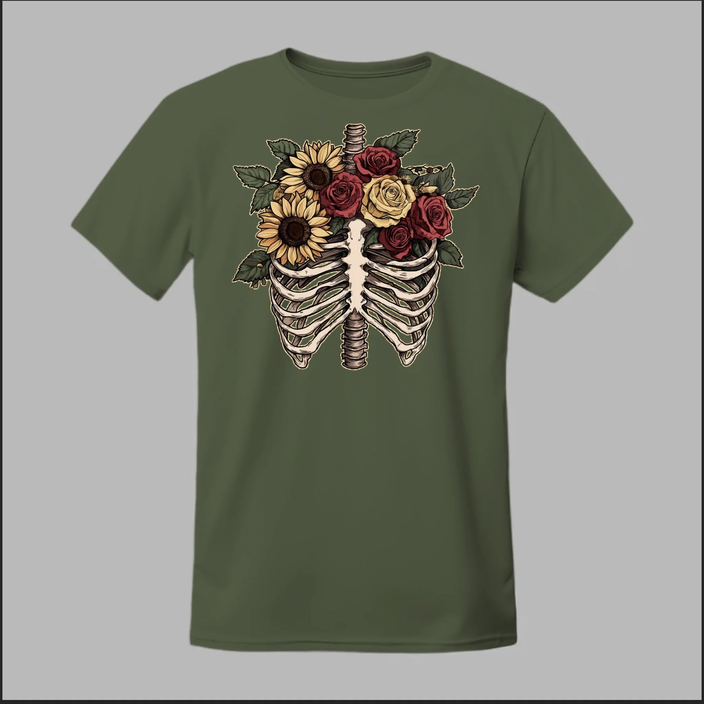 Front Military Green
