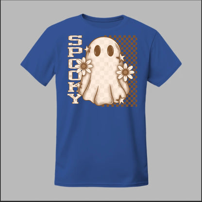Spooky Checkered Ghost Tee