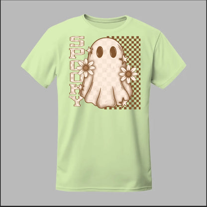 Spooky Checkered Ghost Tee