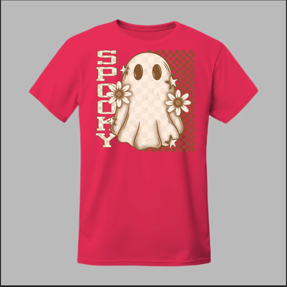 Spooky Checkered Ghost Tee