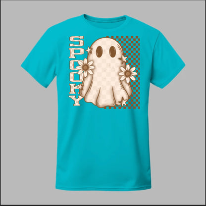 Spooky Checkered Ghost Tee
