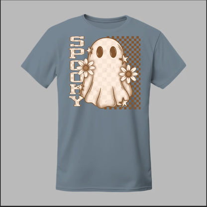 Spooky Checkered Ghost Tee