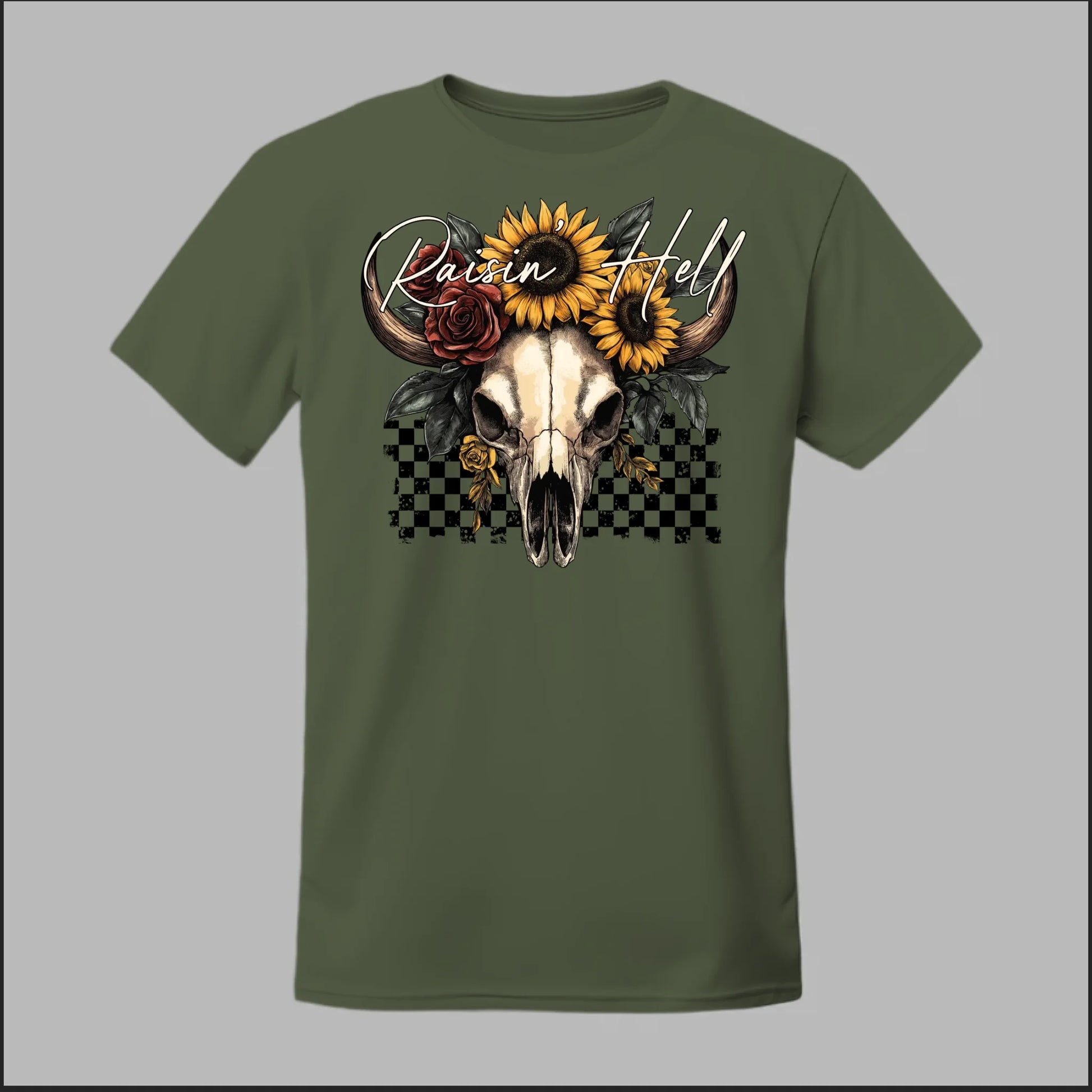 Front Military Green