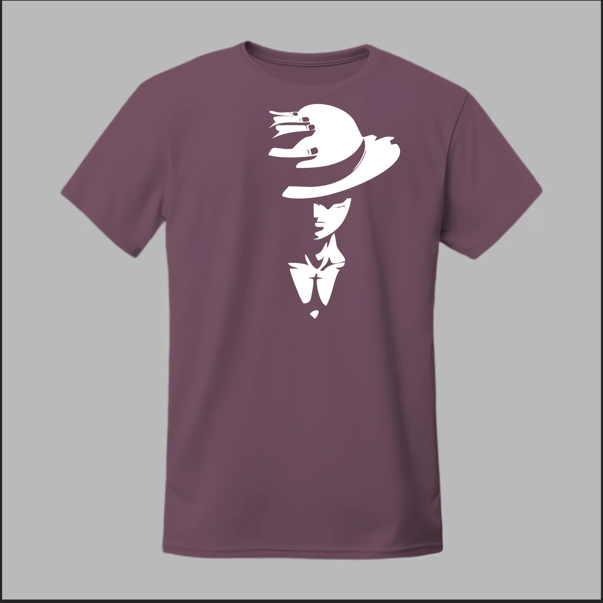 Front Heather Maroon