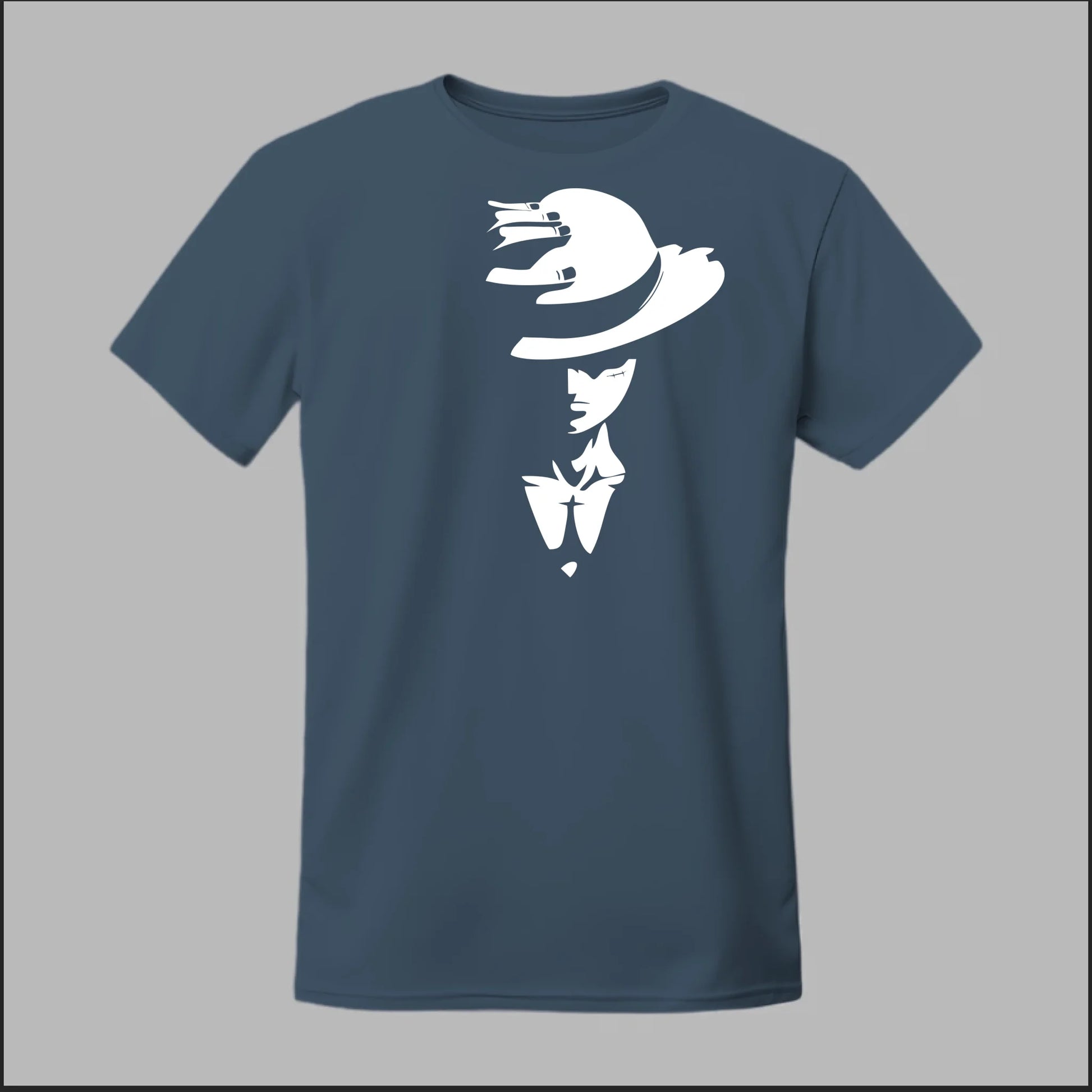 Front Heather Navy