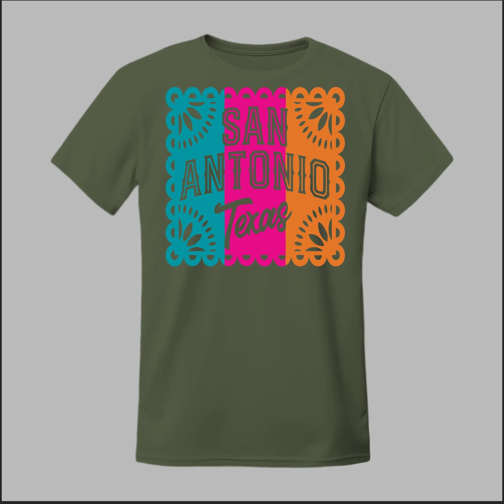 Front Military Green