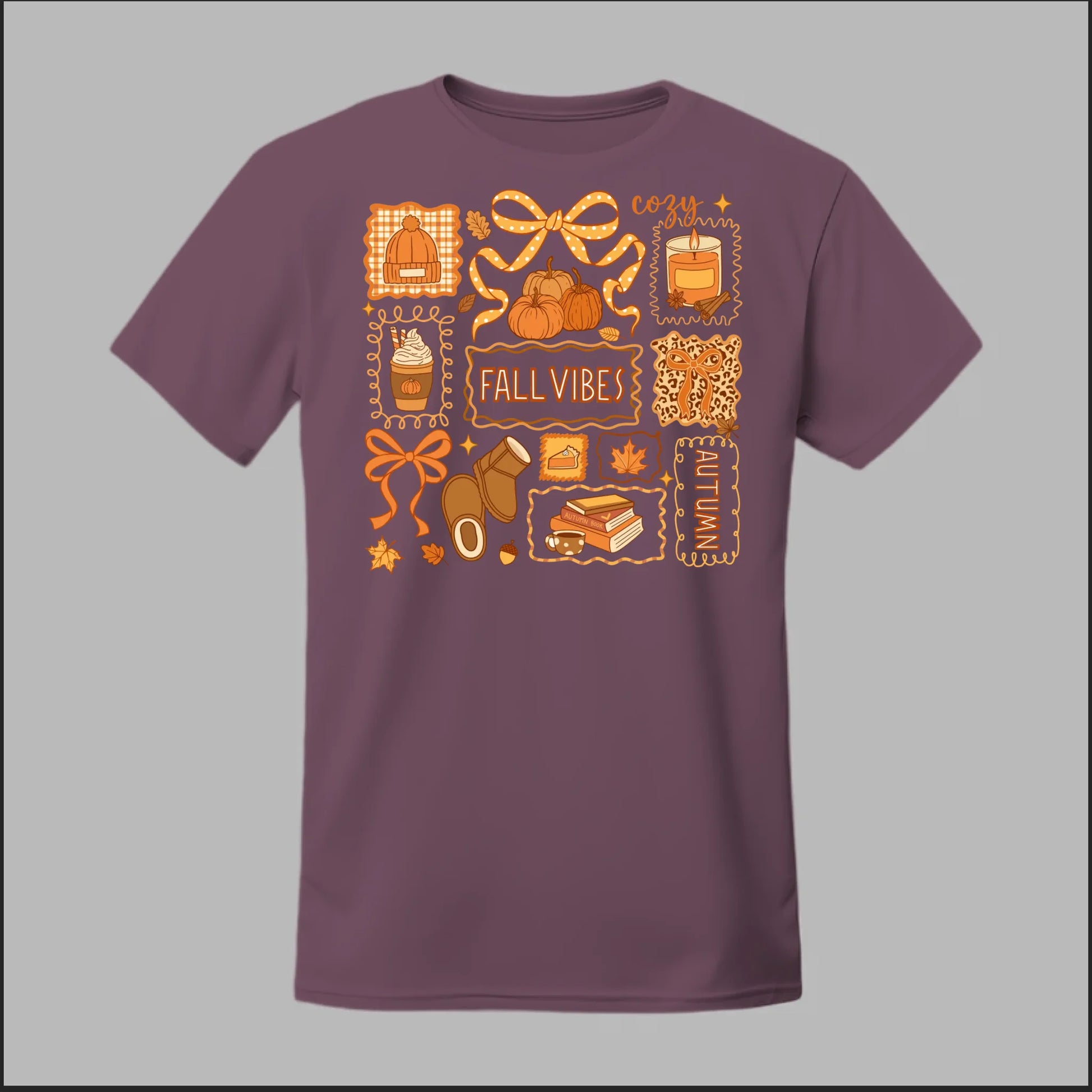 Front Heather Maroon