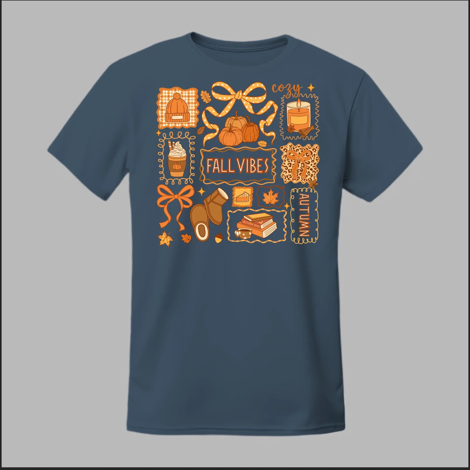 Front Heather Navy