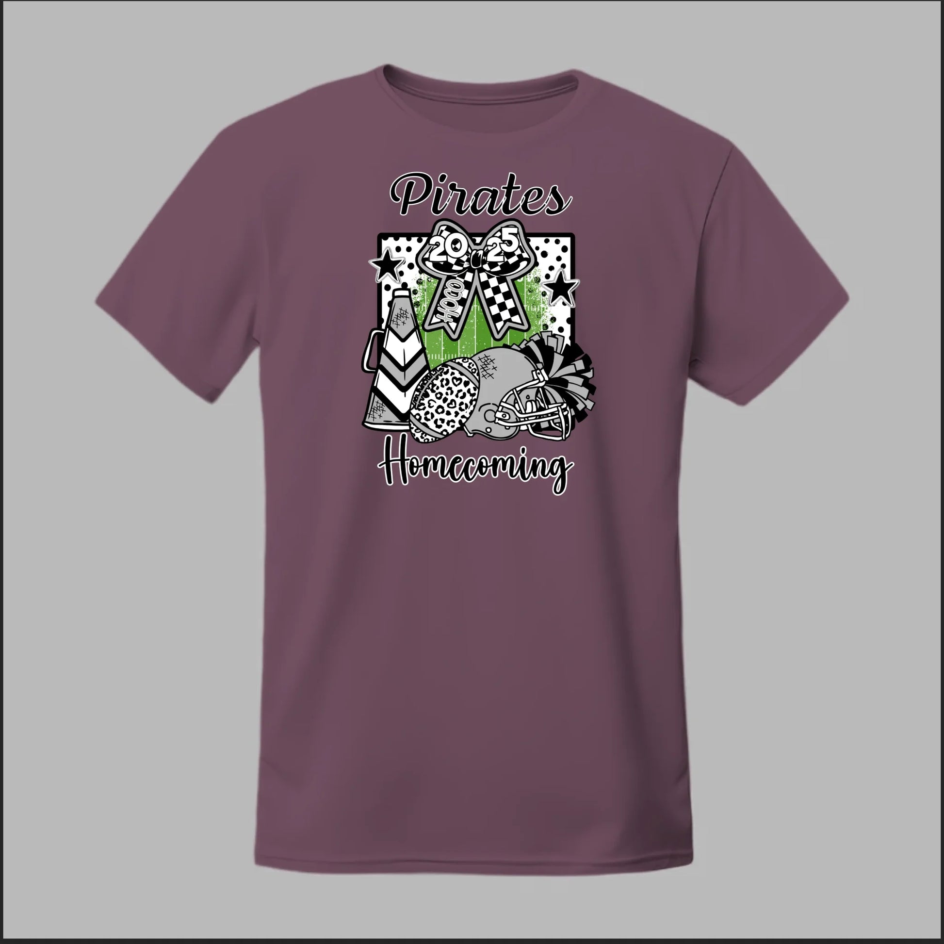 Front Heather Maroon