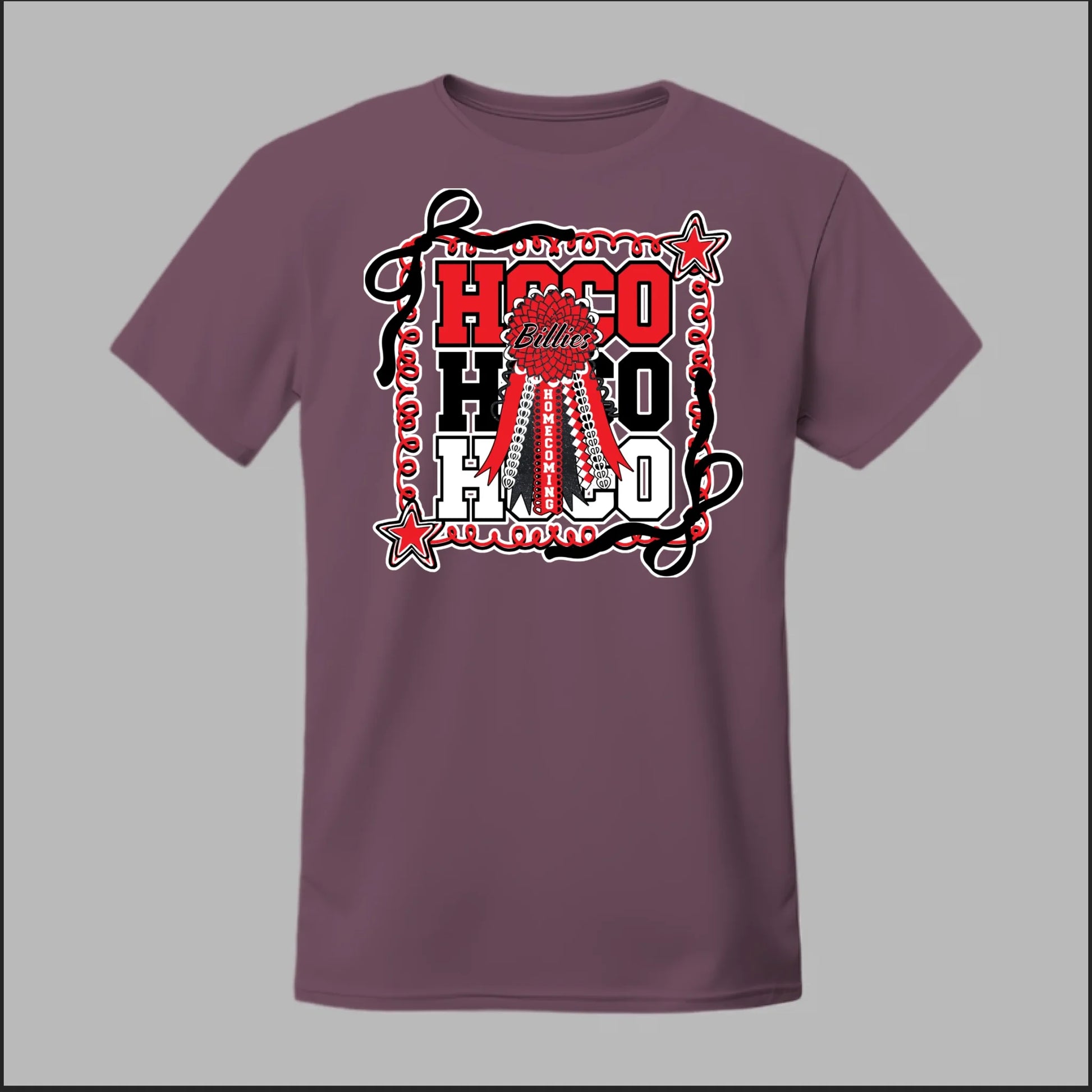 Front Heather Maroon