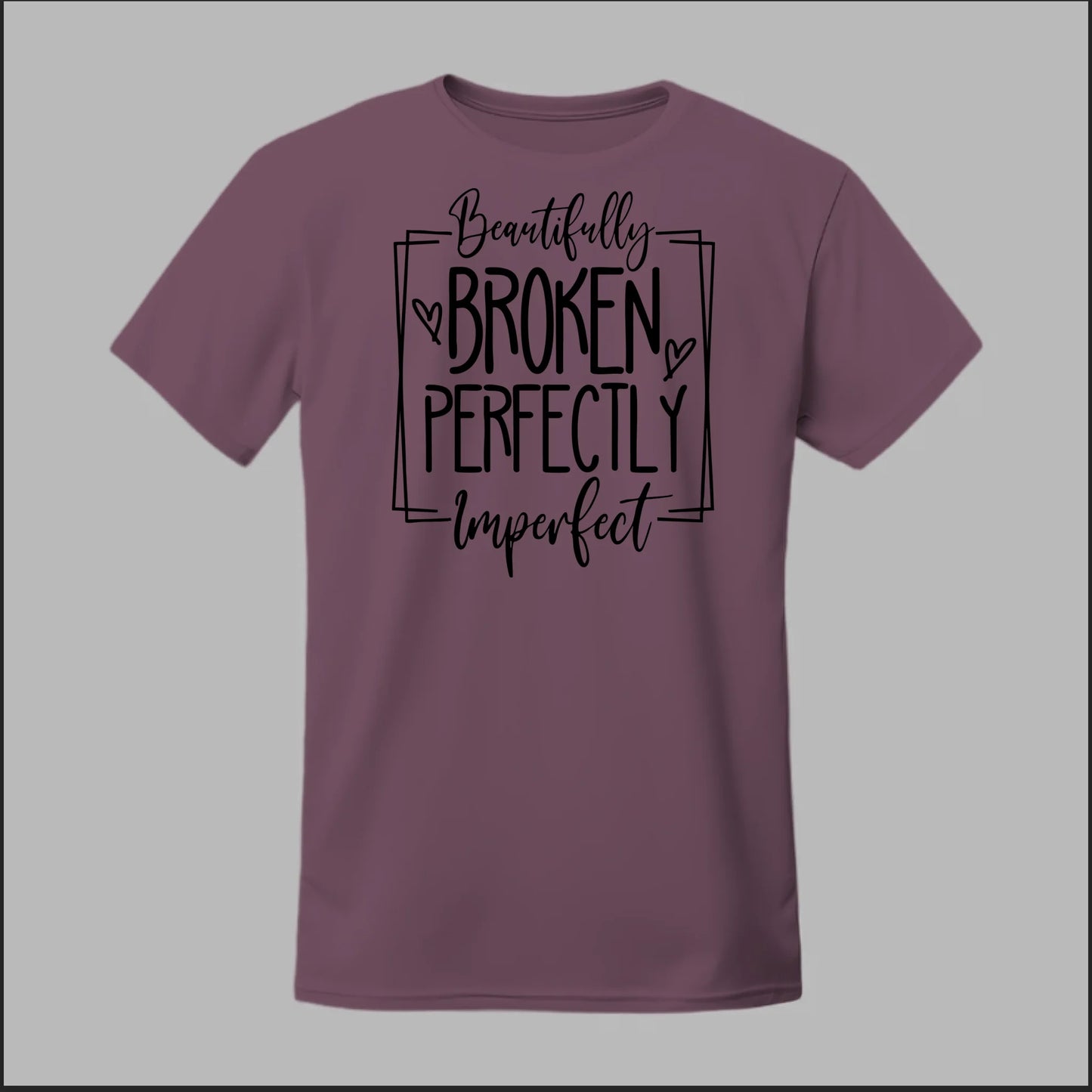 Front Heather Maroon
