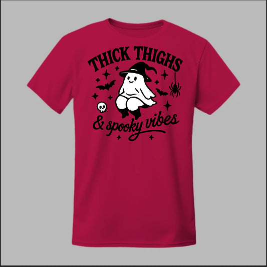 "Thick Thighs & Spooky Vibes" Tee