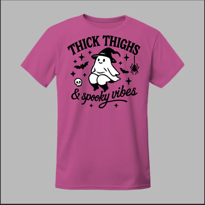 "Thick Thighs & Spooky Vibes" Tee