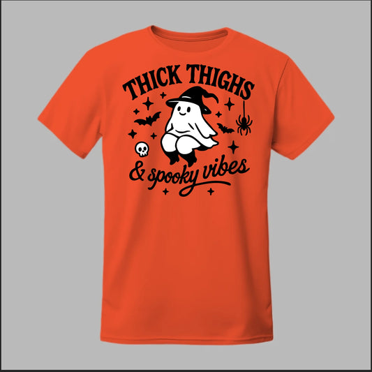 "Thick Thighs & Spooky Vibes" Tee