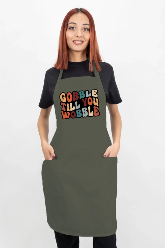 "Gobble Till You Wobble" Apron