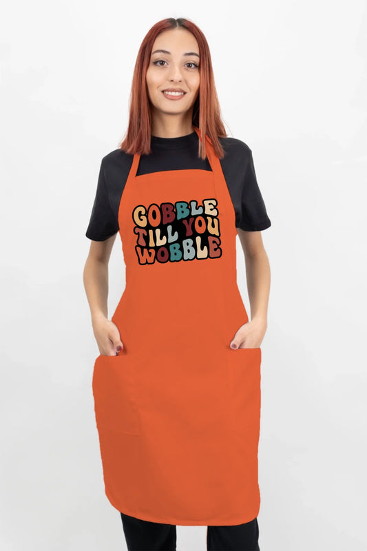 "Gobble Till You Wobble" Apron