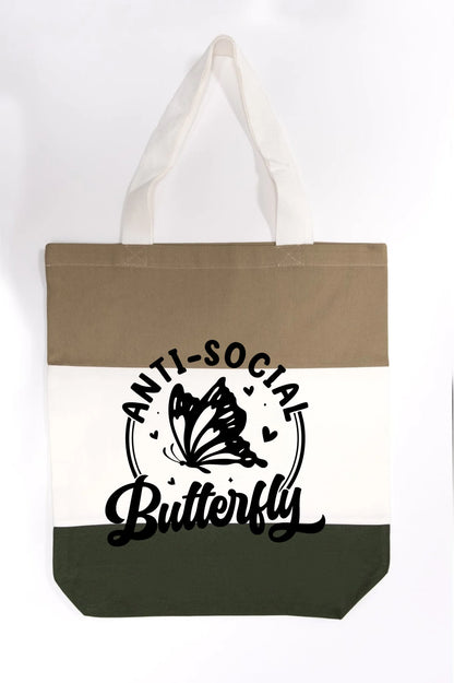 Anti-Social Butterfly Tote Bag