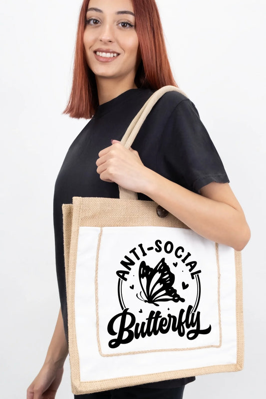 Anti-Social Butterfly Tote Bag
