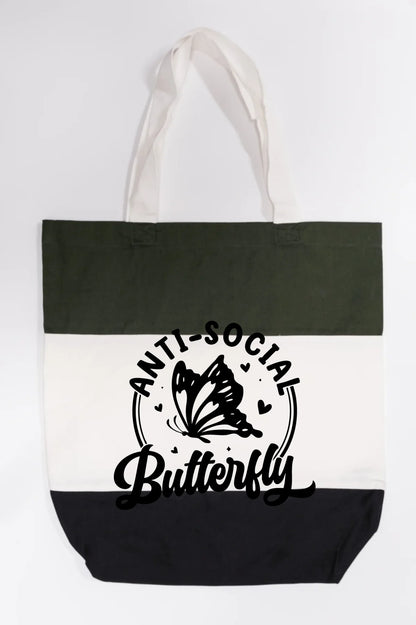 Anti-Social Butterfly Tote Bag