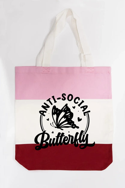Anti-Social Butterfly Tote Bag