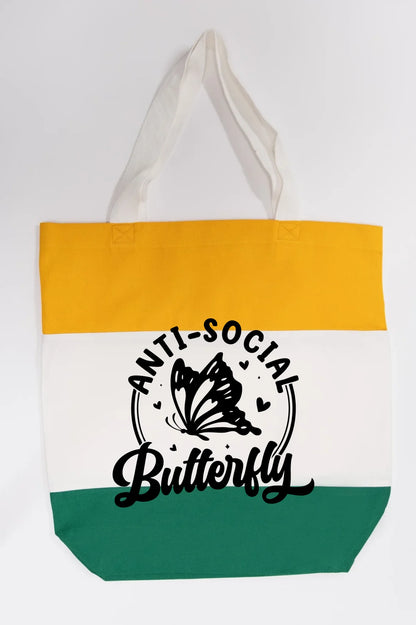 Anti-Social Butterfly Tote Bag
