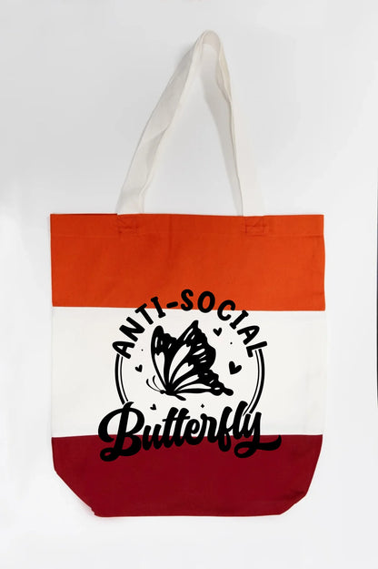 Anti-Social Butterfly Tote Bag