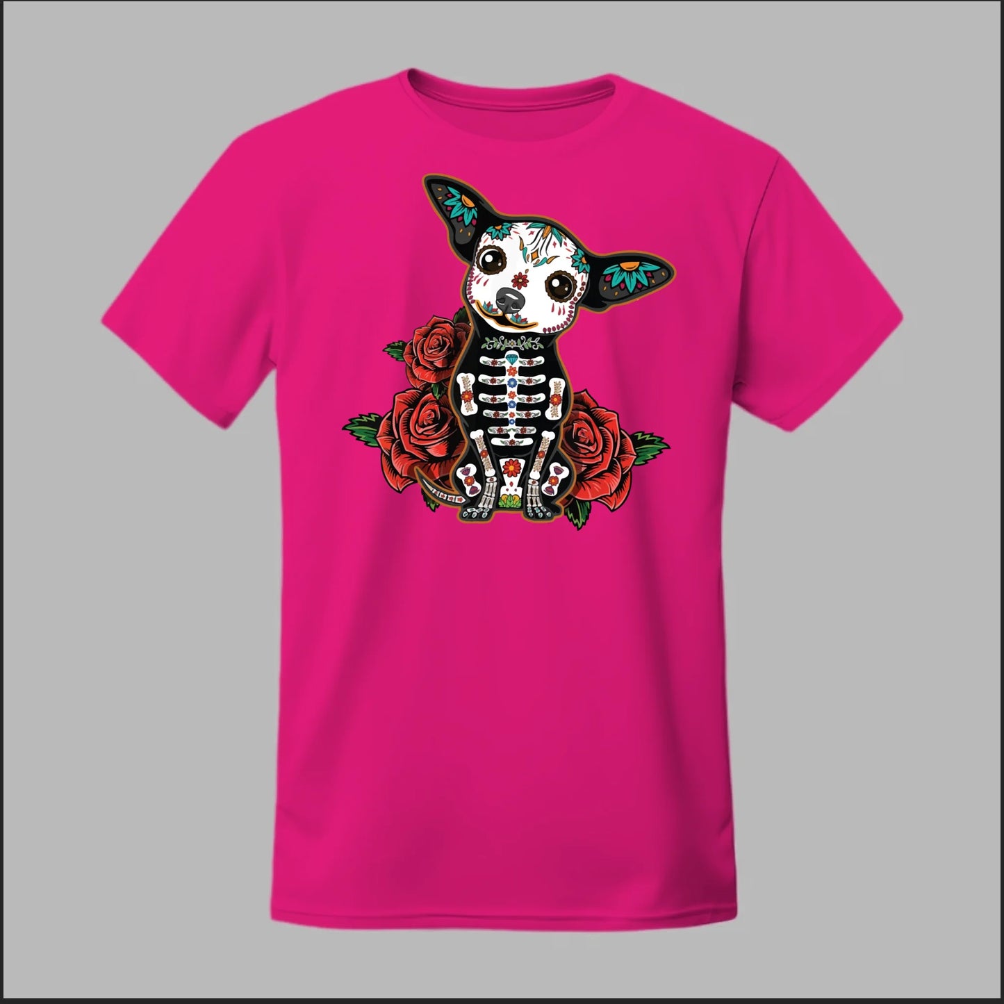 Day of the Dead Chihuahua Tee