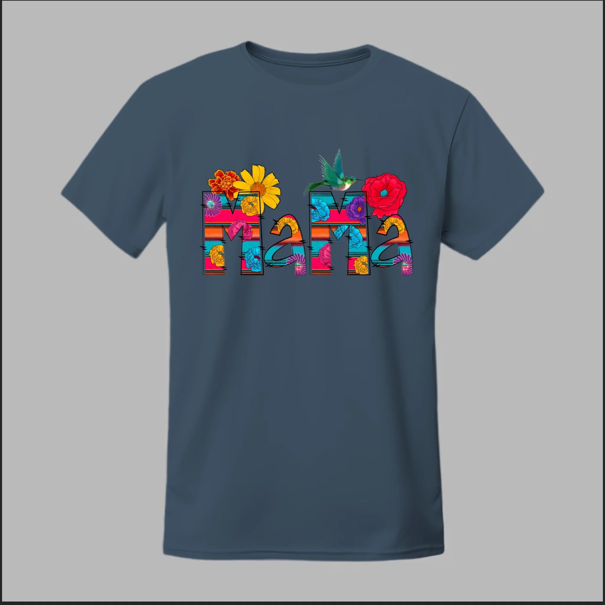Front Heather Navy