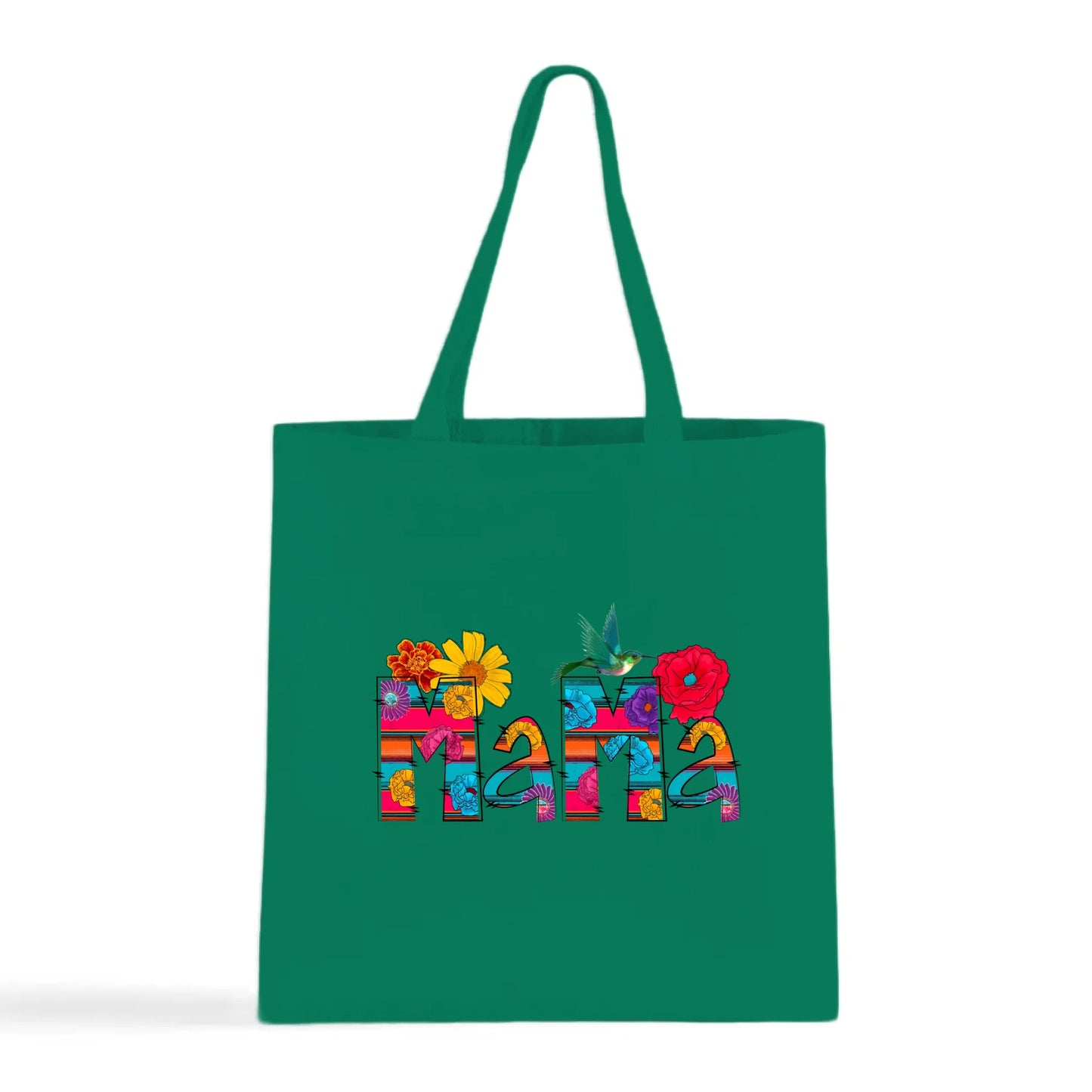 Vibrant Floral Serape Mama Tote Bag