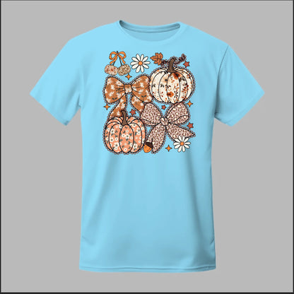 Floral Pumpkins & Bows Tee