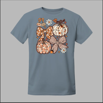 Floral Pumpkins & Bows Tee