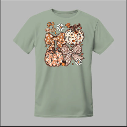 Floral Pumpkins & Bows Tee