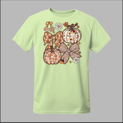 Floral Pumpkins & Bows Tee